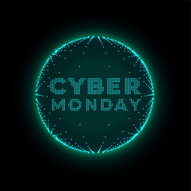 Tecnología de Cyber lunes estilo fondo futurista