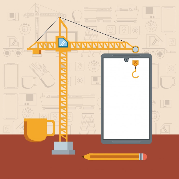 Vector gratuito tecnología dispositivo mantenimiento soporte concepto caricatura