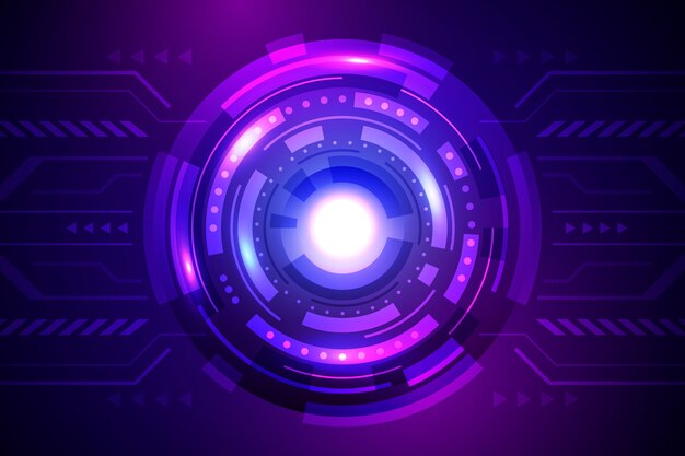 Tecnología y fondo futurista