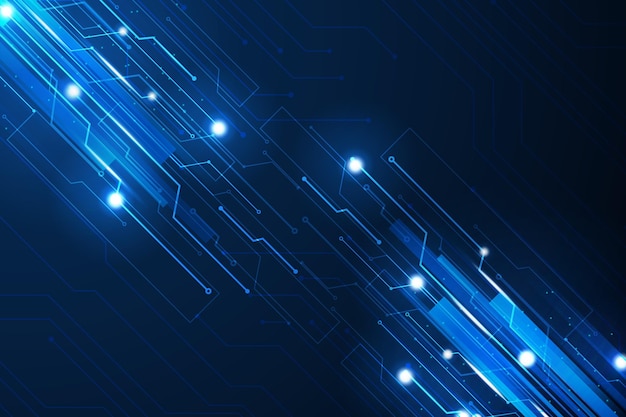 Tecnología de gradiente de fondo futurista