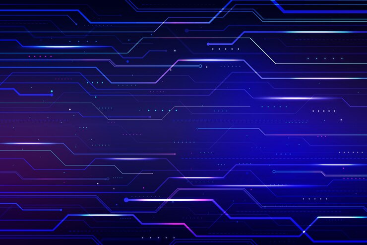 Vector gratuito tecnología de gradiente de fondo futurista