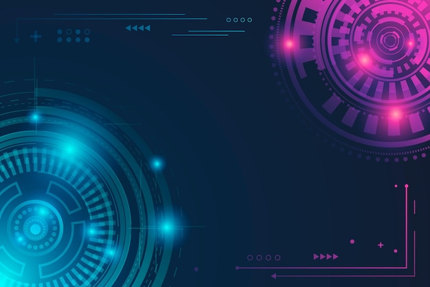 Tecnología de gradiente de fondo futurista