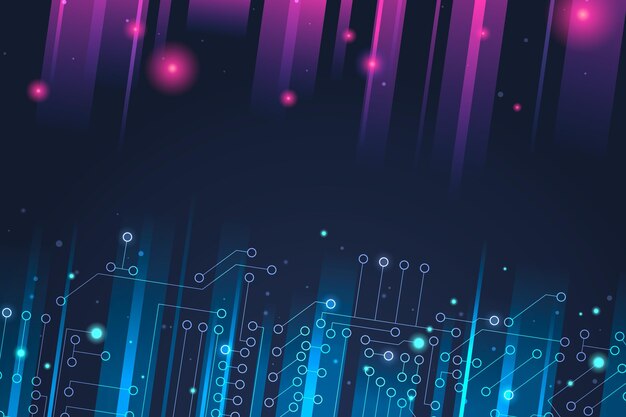 Tecnología de gradiente de fondo futurista