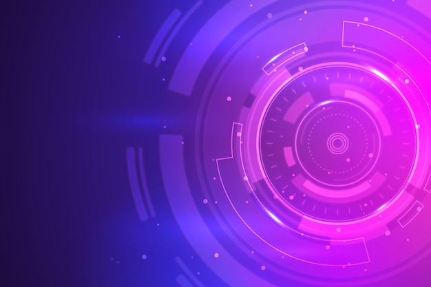 Tecnología de gradiente de fondo futurista