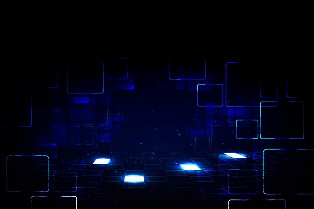 Tecnología de gradiente y fondo futurista