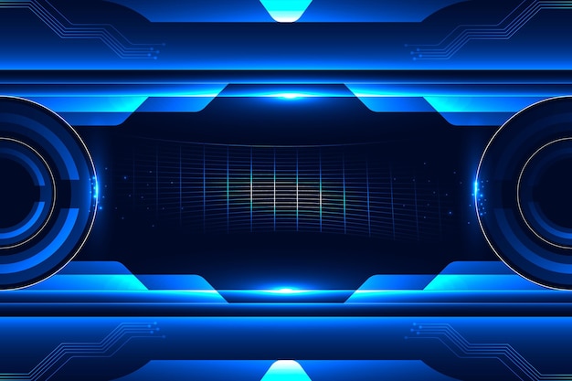 Tecnología de gradiente y fondo futurista