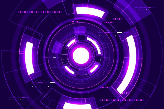 Tecnología de gradiente y fondo futurista
