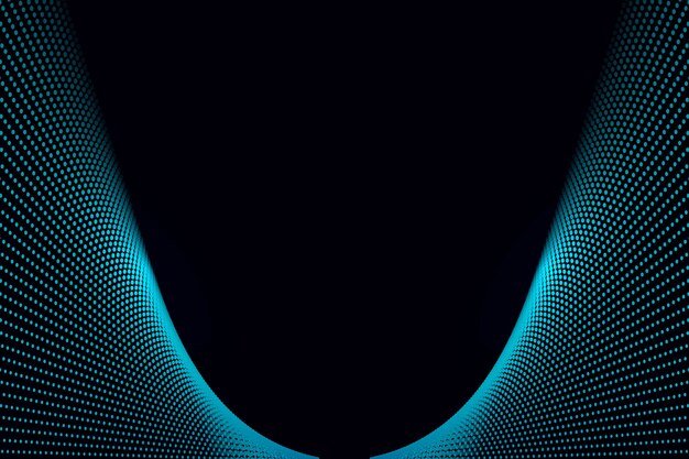 Tecnología moderna elegante fondo de onda azul