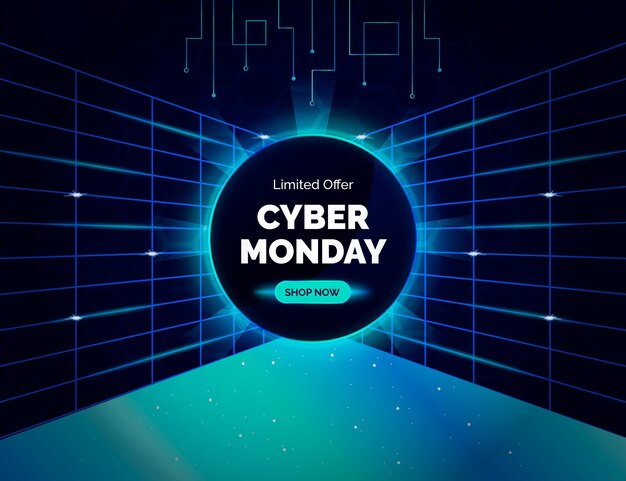 Tecnología realista cyber monday