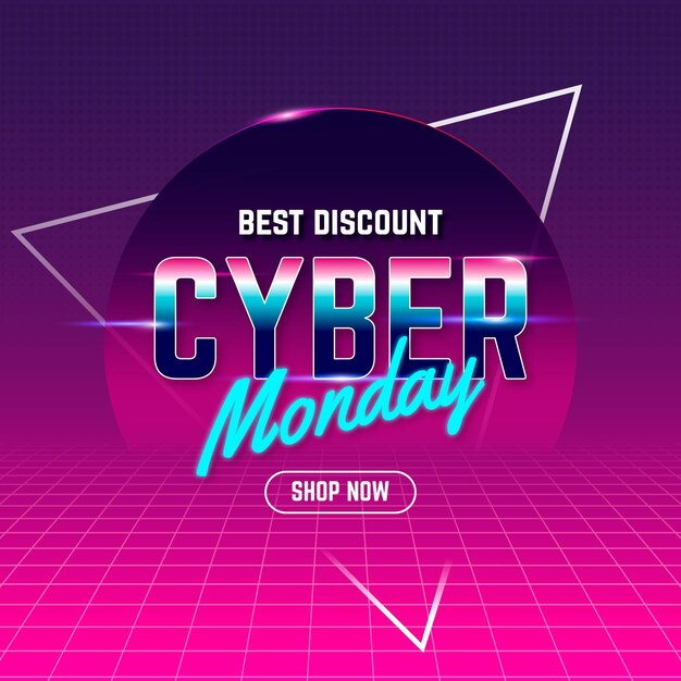 Tecnología realista cyber monday