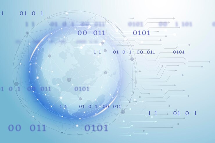Vector gratuito tecnología de red global futurista