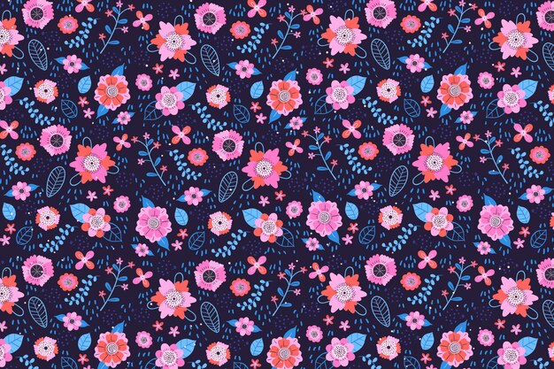 Tejido textil ditsy fondo estampado floral