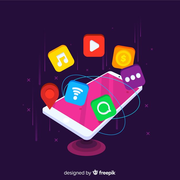 Teléfono móvil antigravedad con elementos