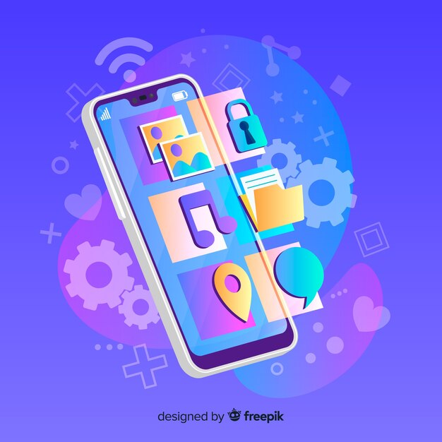 Teléfono móvil que proyecta aplicaciones desde la pantalla