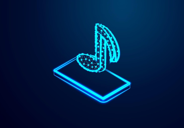 Vector gratuito teléfono sonando concepto de conexión y desconexión líneas triángulos y diseño de estilo de partículas vector de ilustración