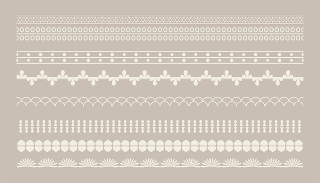 telón de fondo de borde decorativo y ornamentado étnico en estilo boho