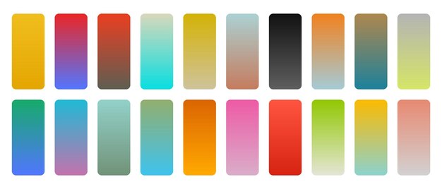 El telón de fondo de los elementos vibrantes multicolores de moda en el conjunto