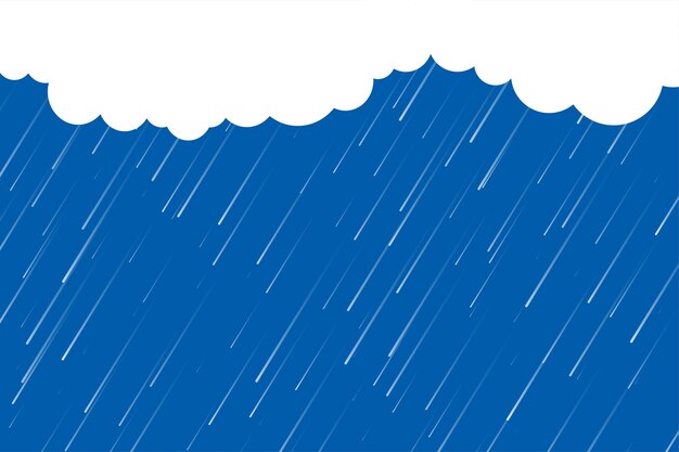 El telón de fondo de las gotas de agua de la temporada de lluvias con la nube de arte de papel