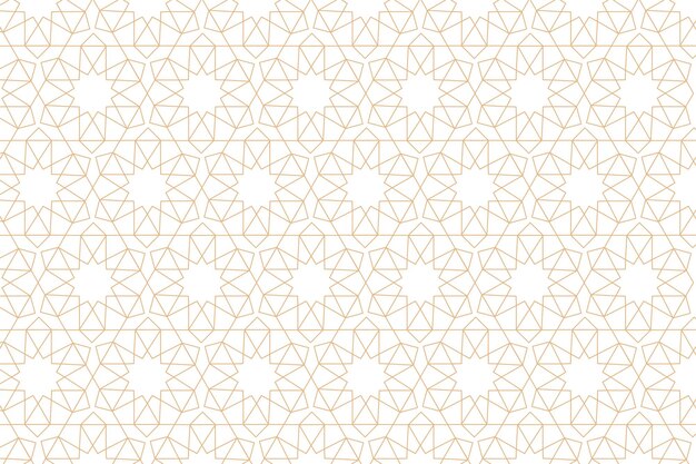 telón de fondo de patrón dorado islámico abstracto en estilo étnico