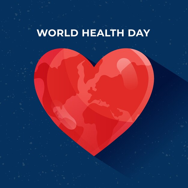 Vector gratuito tema de celebración del día mundial de la salud