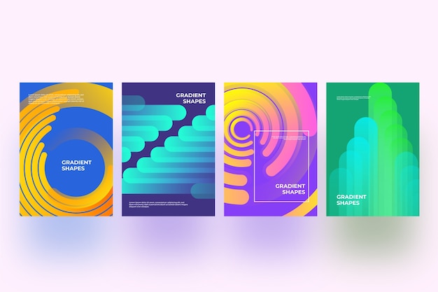Tema de colección de formas abstractas