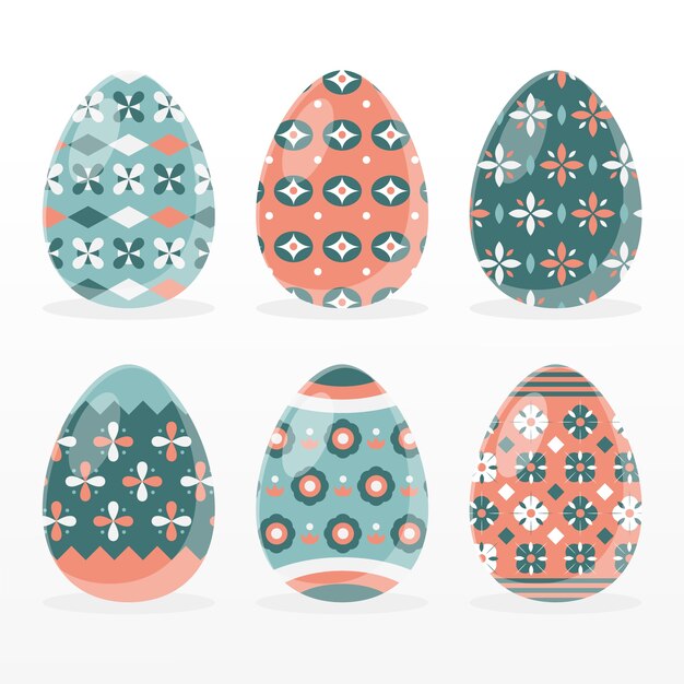 Tema de la colección de huevos del día de Pascua
