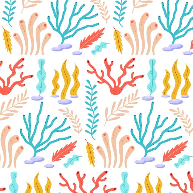 Tema de colección de patrones de coral