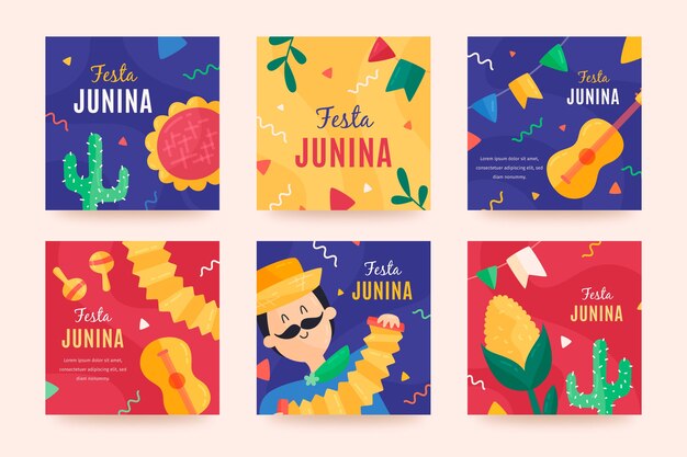 Tema de la colección de tarjetas Festa junina