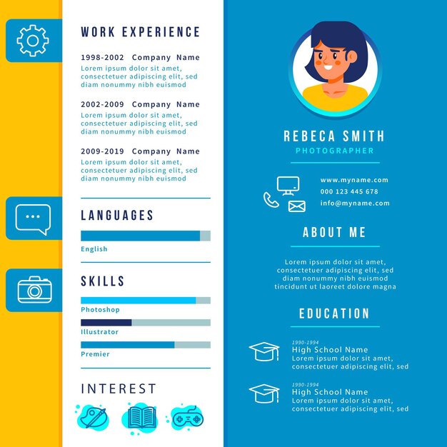 Tema de cv en línea