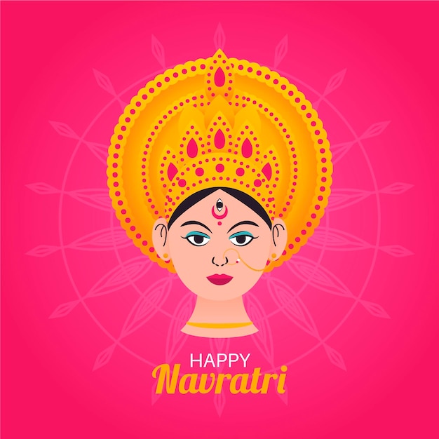 Vector gratuito tema del festival navratri