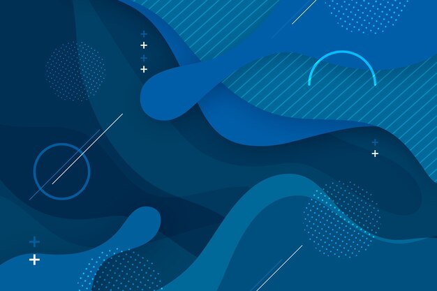 Tema de fondo azul clásico y abstracto