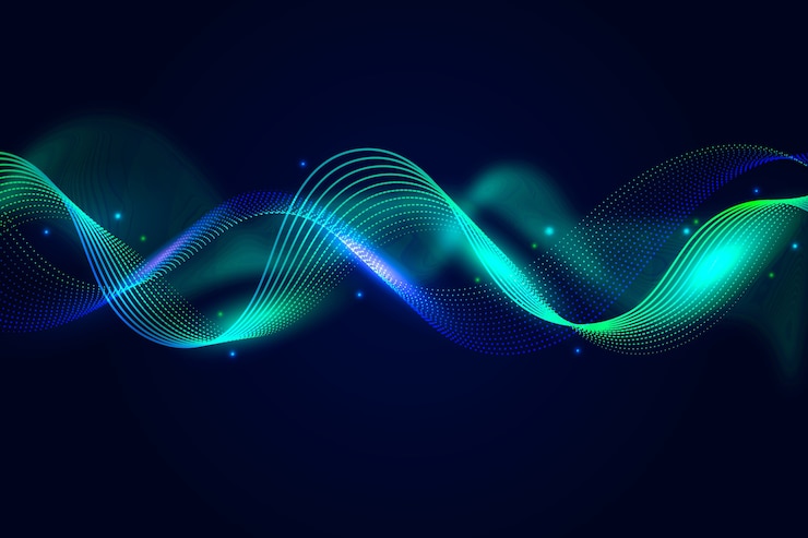 Vector gratuito tema de fondo colorido onda ecualizador