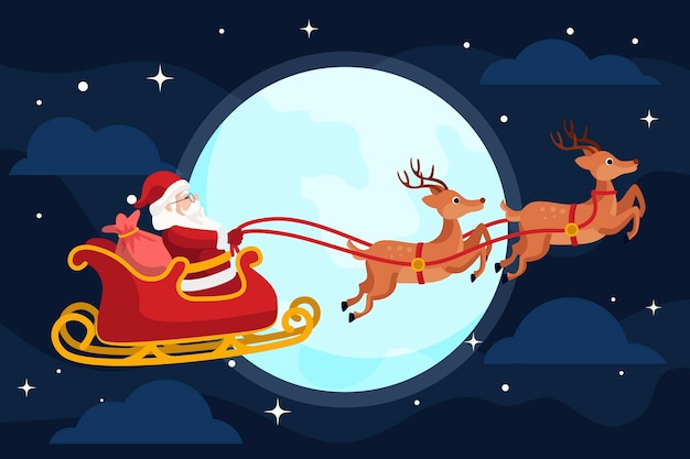 Vector gratuito tema de fondo de pantalla de feliz navidad