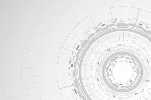 Tema de fondo de pantalla de tecnología blanca