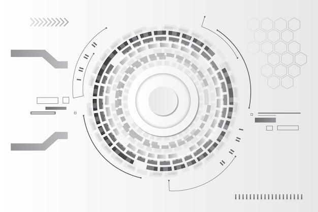 Tema de fondo de tecnología blanca