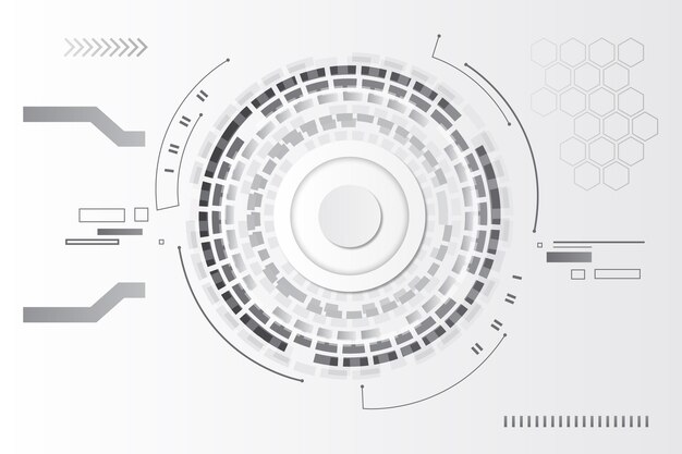 Tema de fondo de tecnología blanca