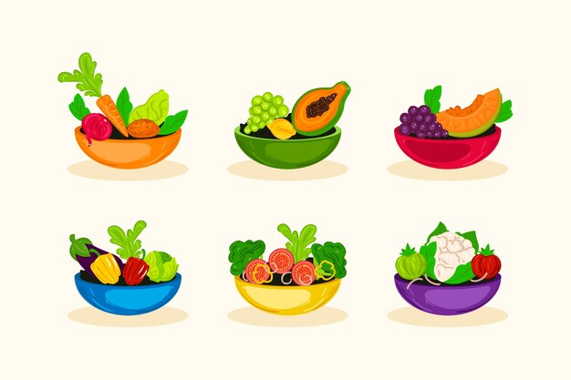 Tema de Fuits y ensaladeras