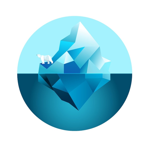 Tema de ilustración de iceberg