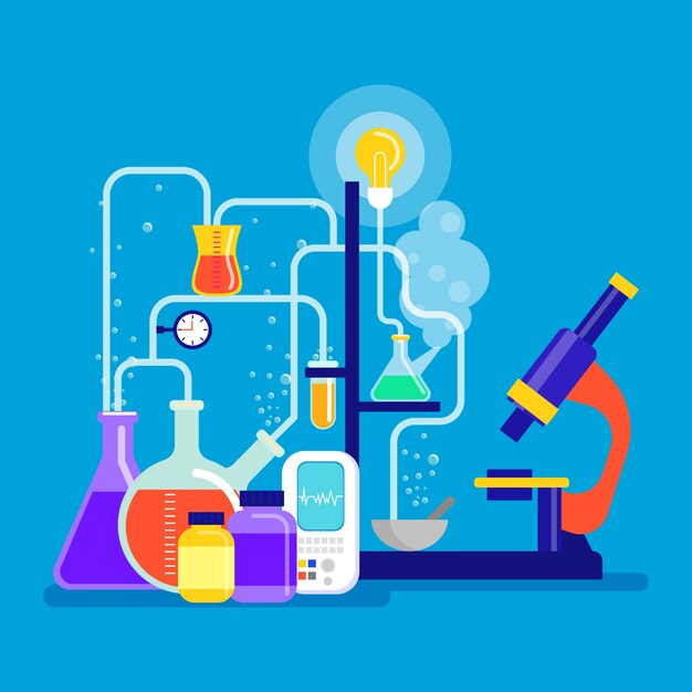 Tema de laboratorio de ciencias de diseño plano