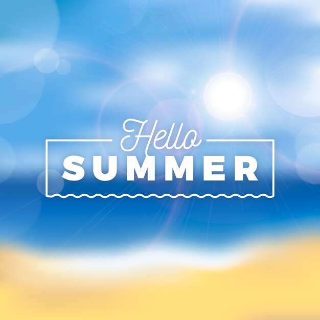 Tema de letras borrosa hola verano