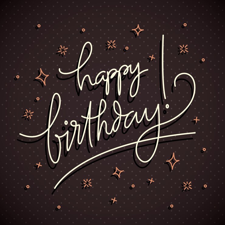 Vector gratuito tema de letras feliz cumpleaños