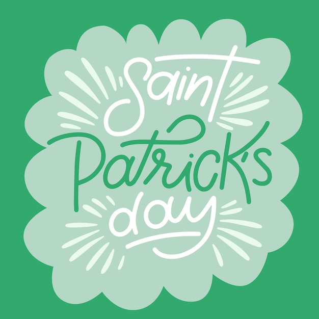 Vector gratuito tema de letras para st. día de san patricio