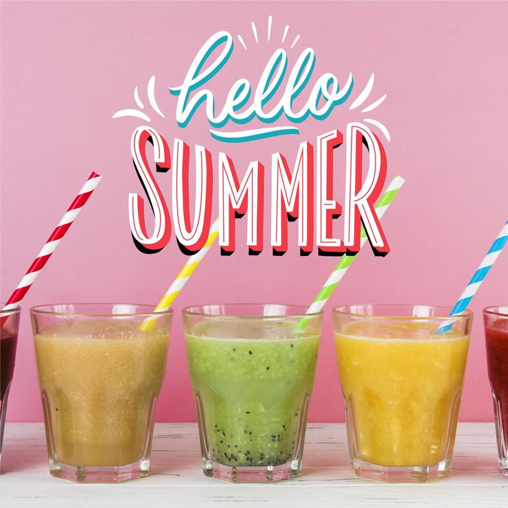 Vector gratuito tema de letras de verano