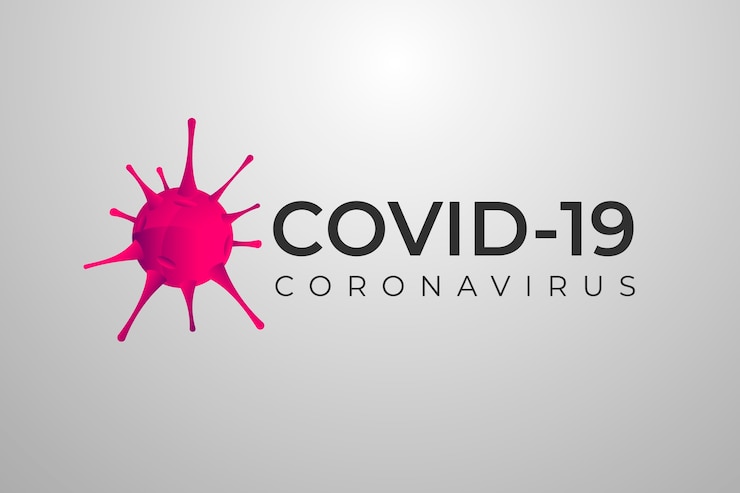 Vector gratuito tema de plantilla de logotipo de coronavirus