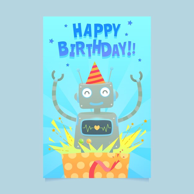 Tema de plantilla de tarjeta de invitación para niños