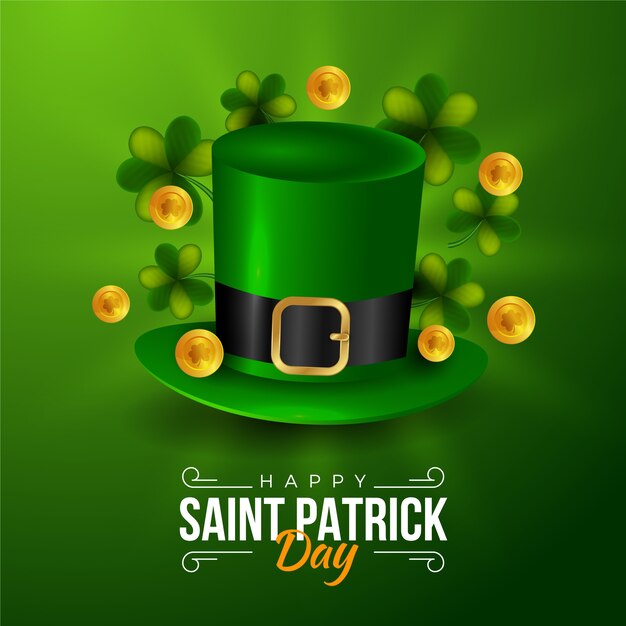 Tema realista para st. evento del día de patricks