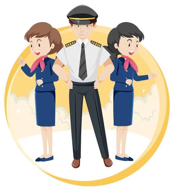Tema de vacaciones de viaje Happy Cabin Crew