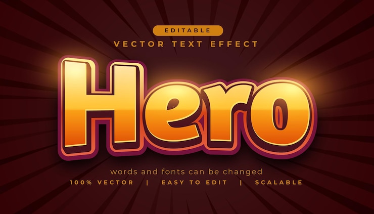 Vector gratuito templo de fuentes de efecto de texto editable