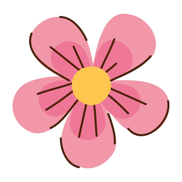 La temporada de primavera de las flores rosadas