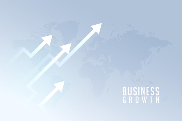 Tendencia de la economía global con flecha ascendente en el mapa mundial